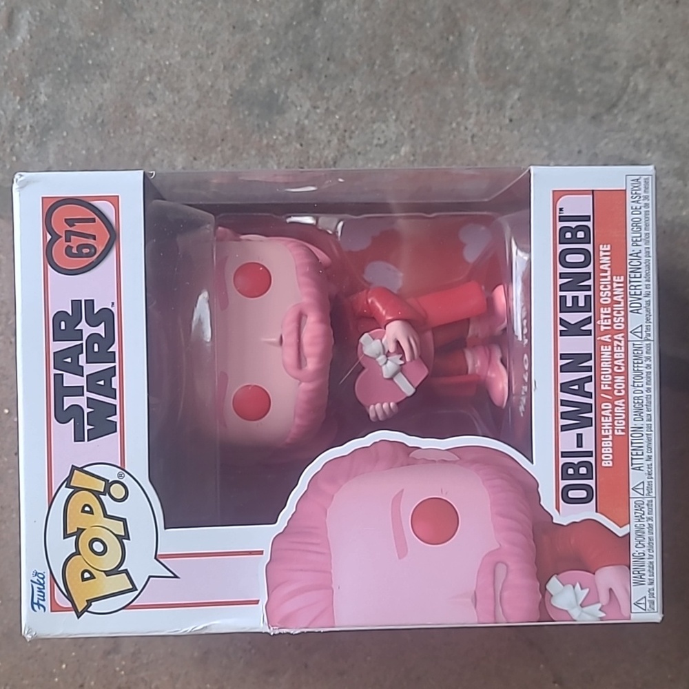 New in box! Star Wars Obi-Wan Kenobi Funko POP bobblehead 671 Valentines Edition